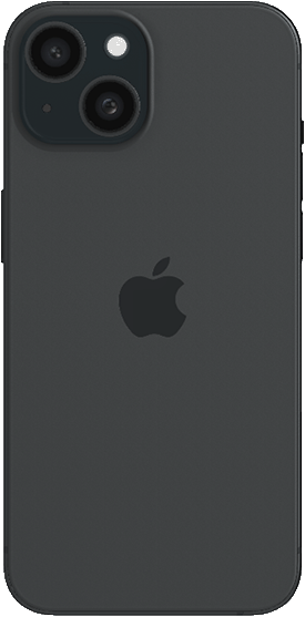 iPhone 15 black back side