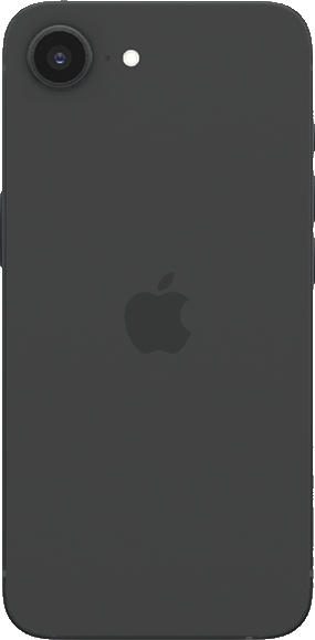 iPhone 16e black back side